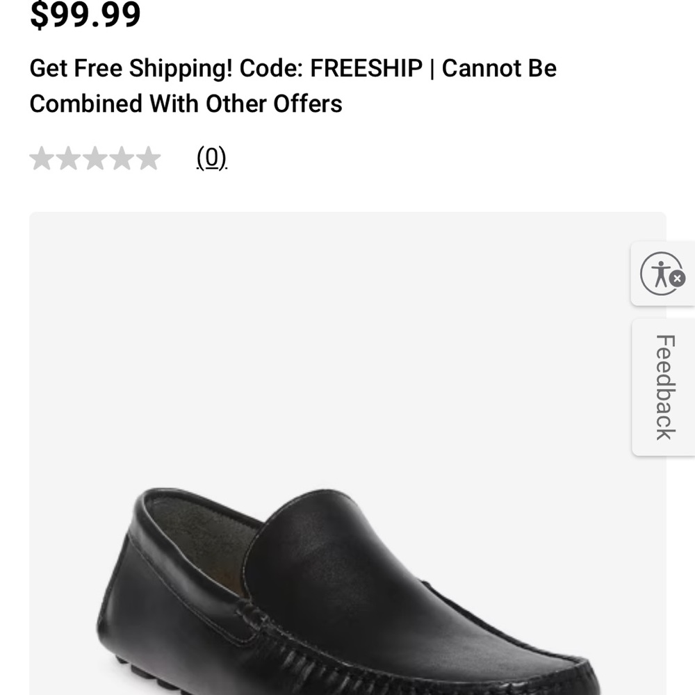 Steve Madden black leather men’s shoes - Picture 4 of 4